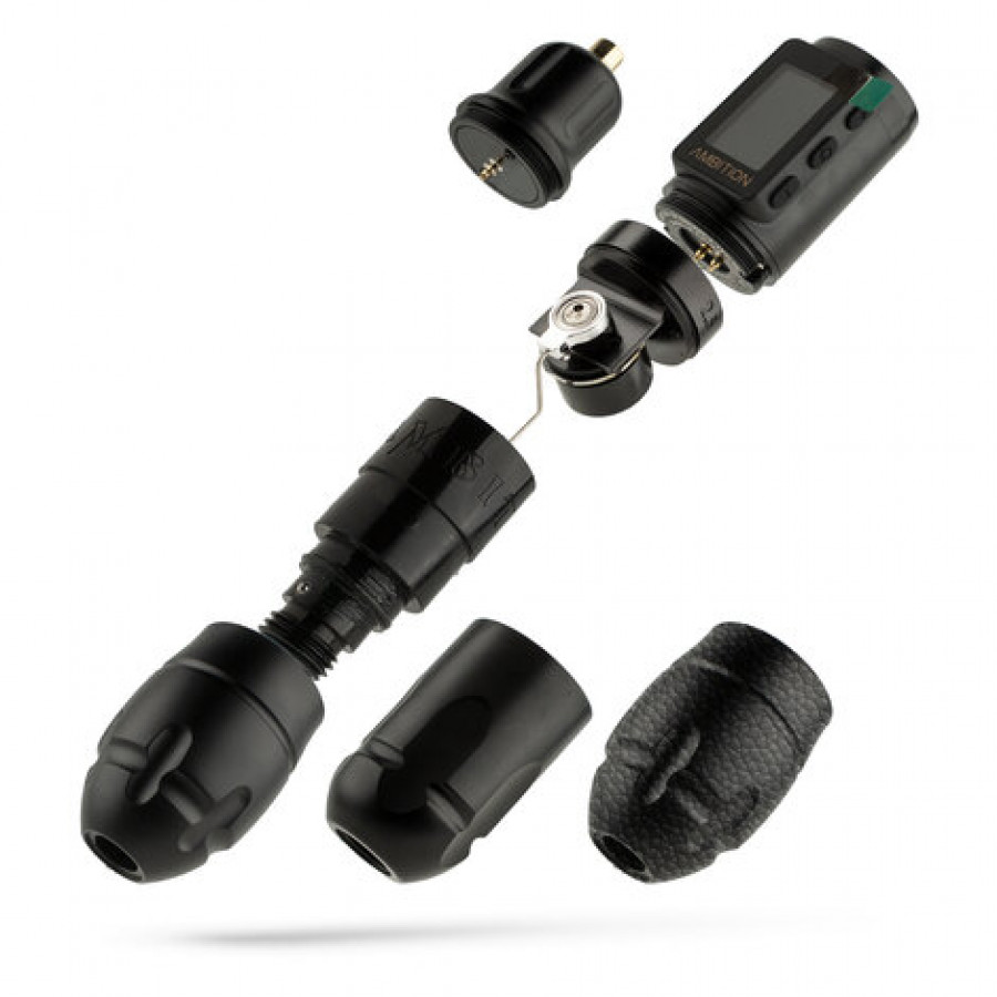 Беспроводная тату машинка Ambition Vibe Max Black (4.0 мм)